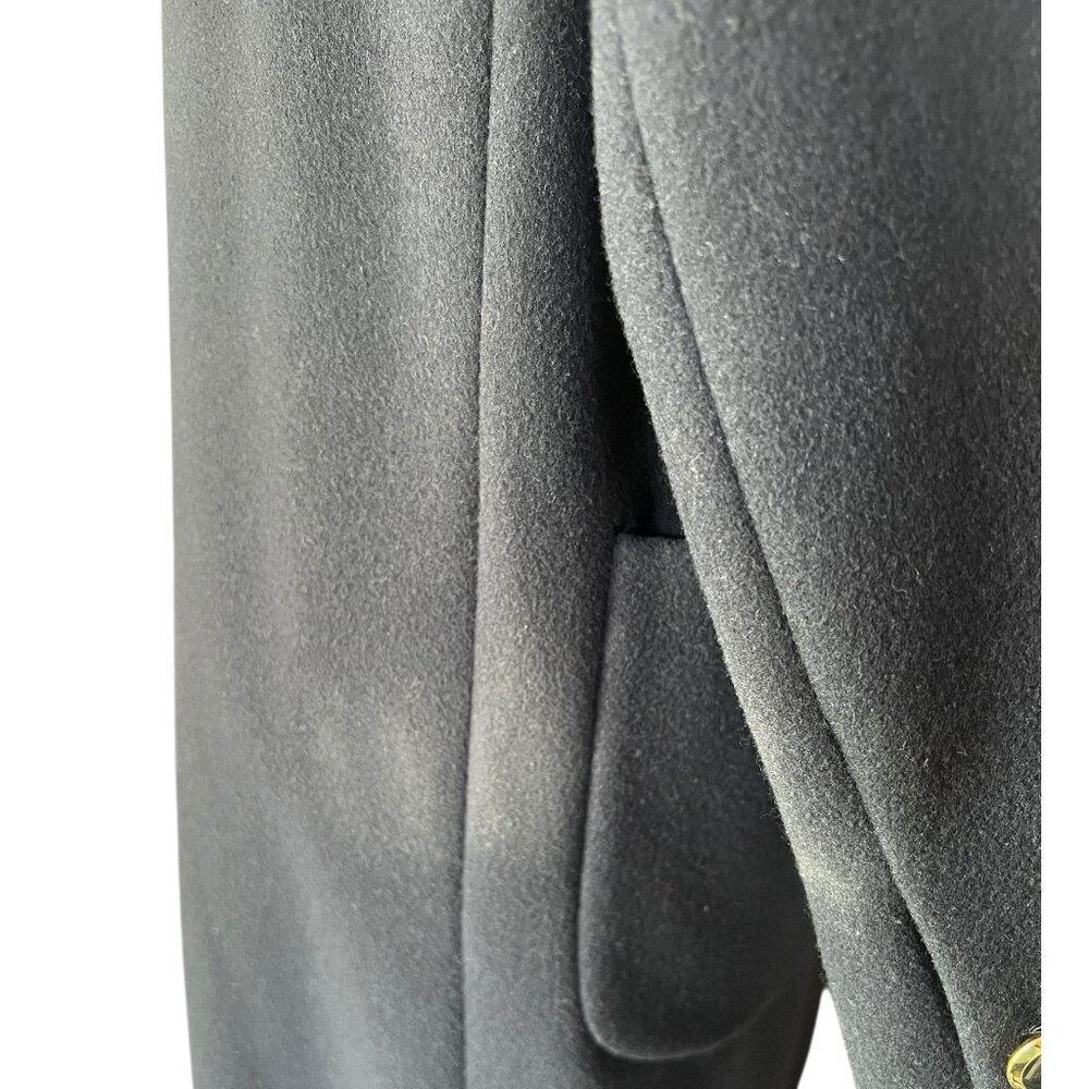 Donnybrook Womens Wool Coat 10P Navy Blue Double-Breasted Long Jacket Pockets - Picture 14 of 15